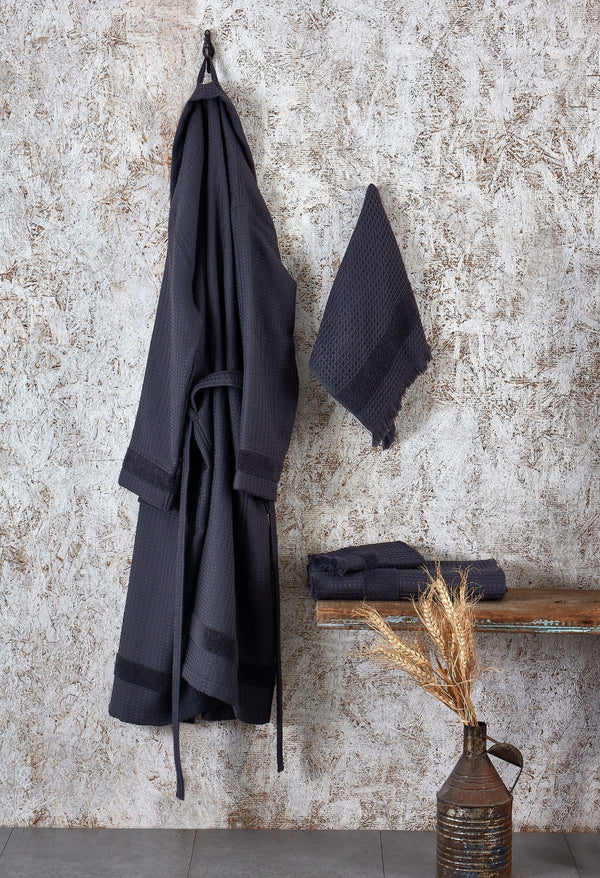 Men's Turkish Cotton Robe - Zero Twist - Aegean Breeze – Coccinella