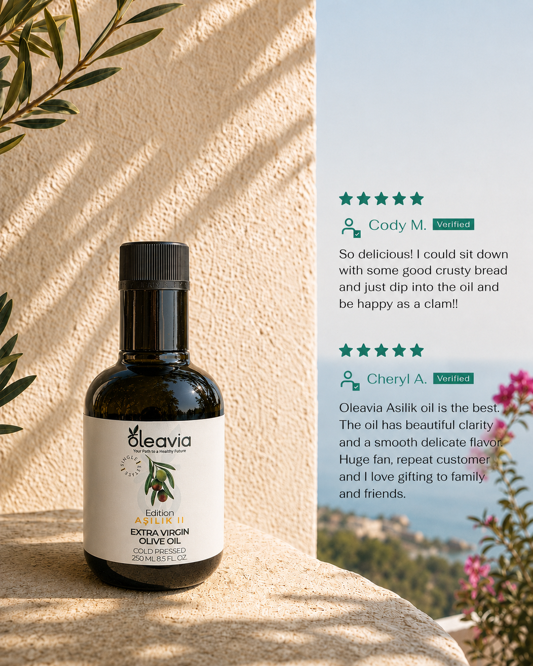 Oleavia High Polyphenol Extra Virgin Olive Oil - Asilik II