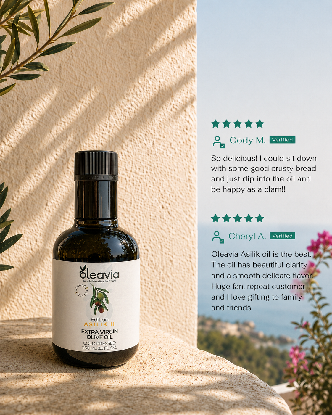 Oleavia High Polyphenol Extra Virgin Olive Oil - Asilik II