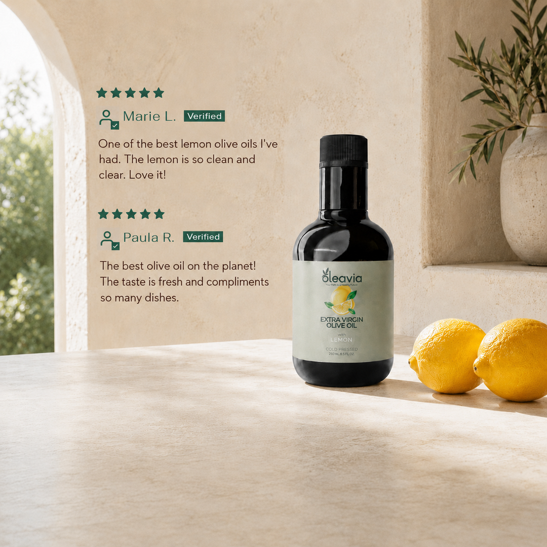 Oleavia Lemon Fused Extra Virgin Olive Oil - 8.5 oz – Coccinella