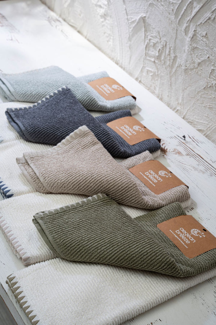 Oyster Hand Towel Set of 2