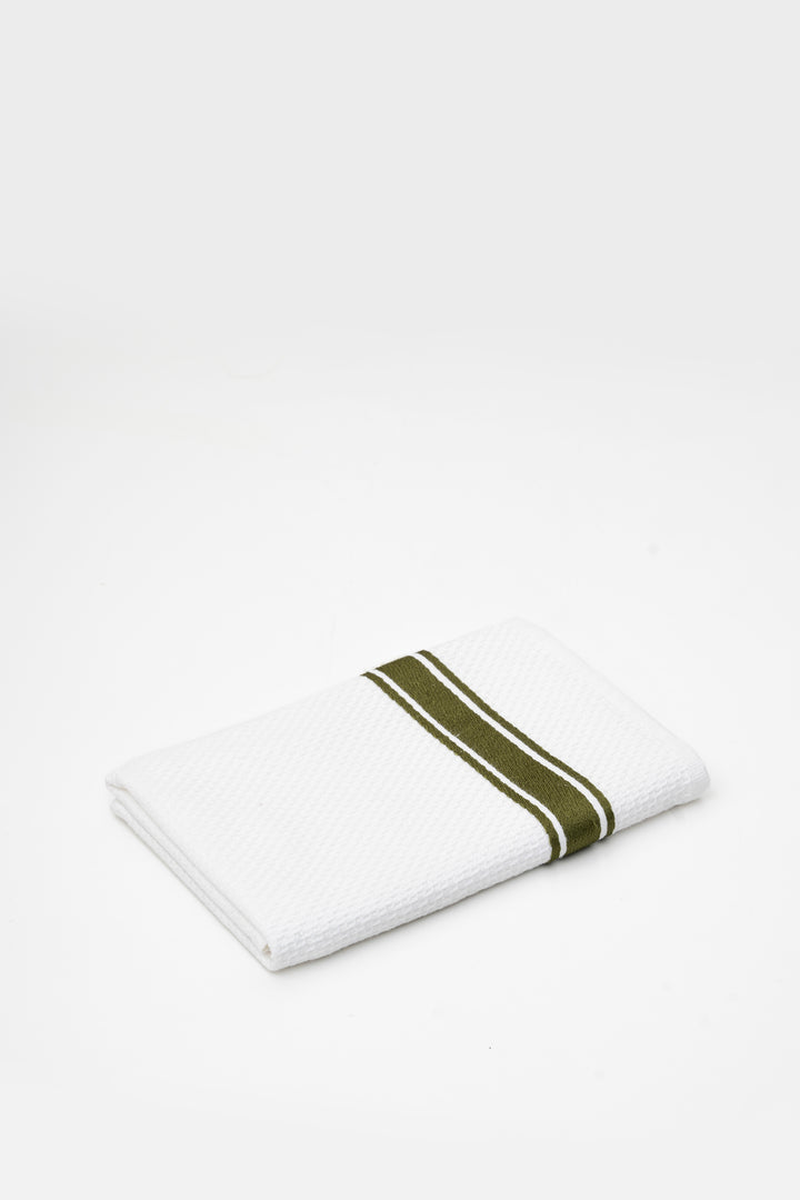 Stripe Kitchen Towel - White