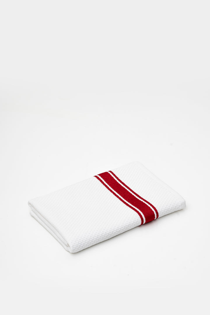 Stripe Kitchen Towel - White